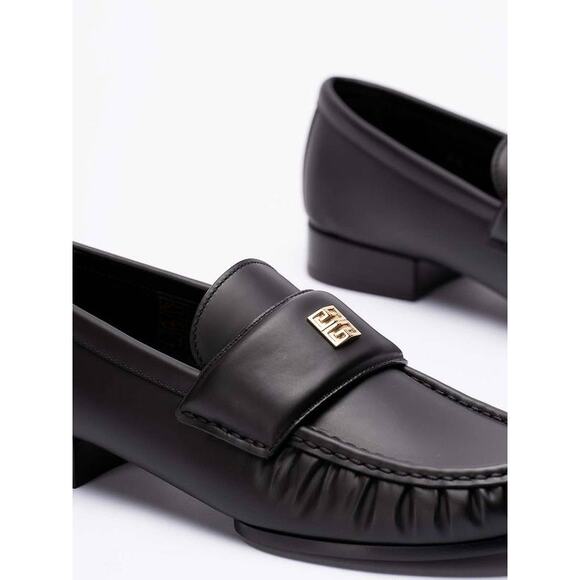 Givenchy 4g Logo Calfskin Loafers in Black 38 - Picture 4 of 5